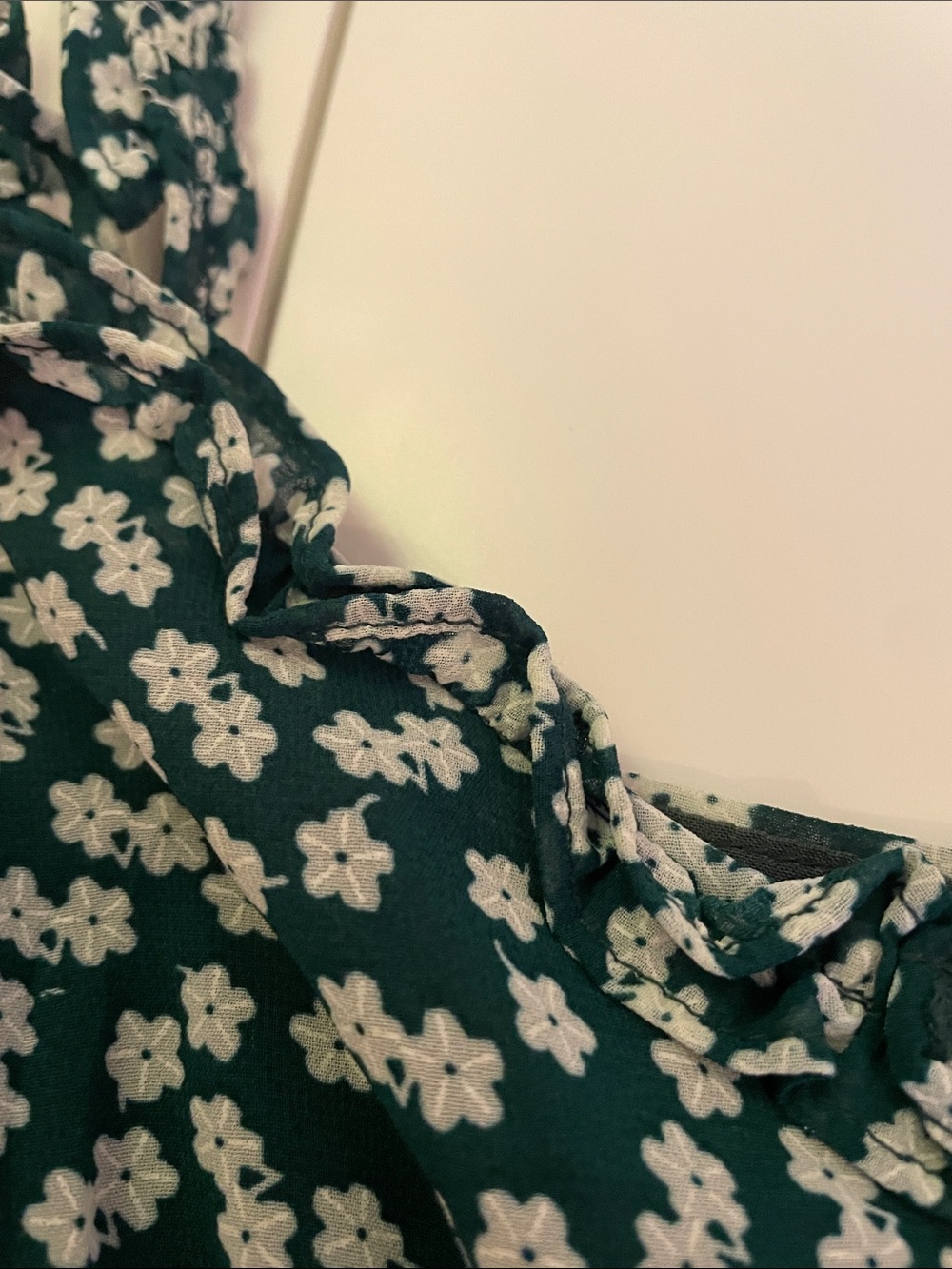 Floral Button-Front Green Sundress - Picture 3 of 3